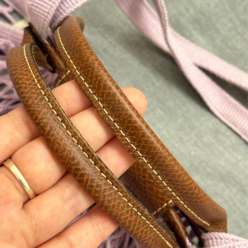 Longchamp 網袋包 (丁香紫)-12