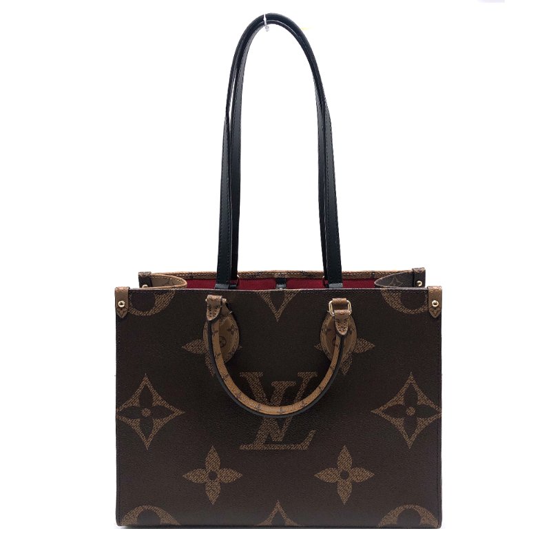 Louis Vuitton OnTheGo MM 帆布手提/肩背包(M45321-棕)-0