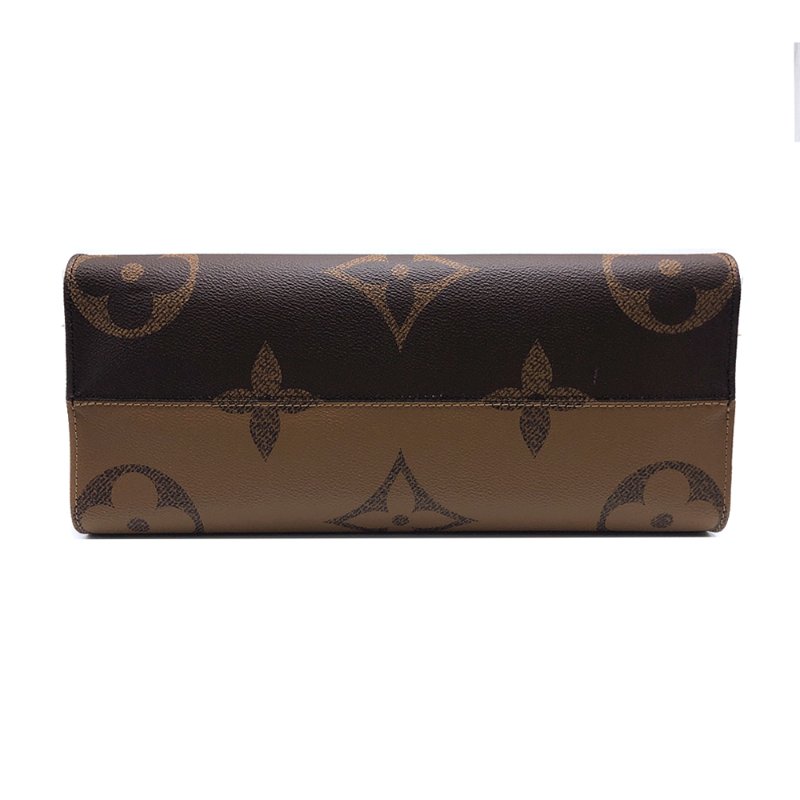 Louis Vuitton OnTheGo MM 帆布手提/肩背包(M45321-棕)-4