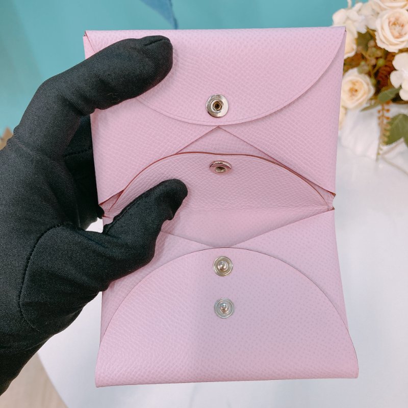 TW1816 愛馬仕 Calvi Duo Card Holder 卡片套 錦葵紫 Epsom-25