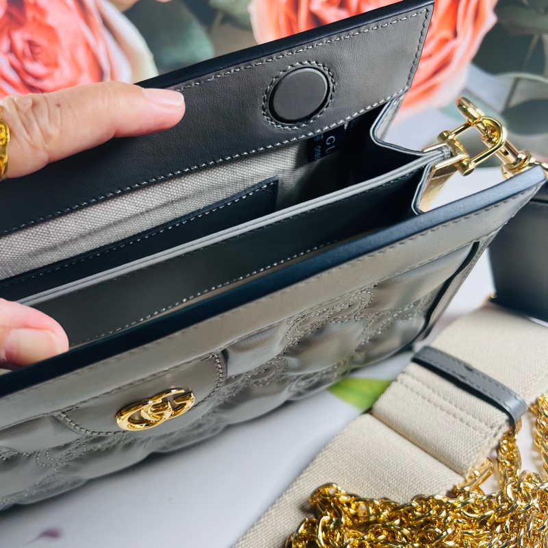 Gucci雙背帶夾子包-3