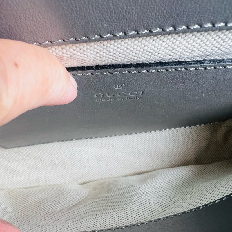 Gucci雙背帶夾子包-8