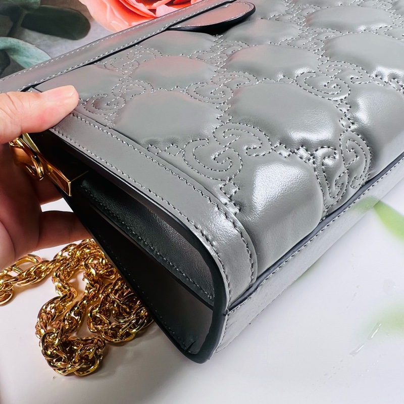 Gucci雙背帶夾子包-10