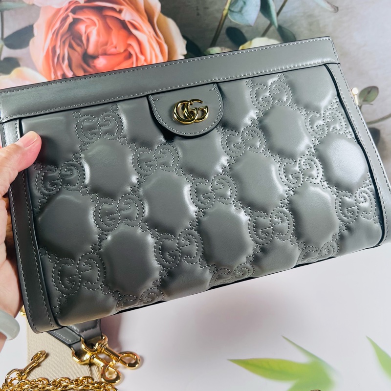 Gucci雙背帶夾子包-13