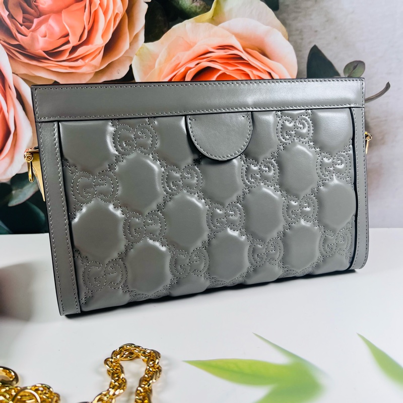 Gucci雙背帶夾子包-15