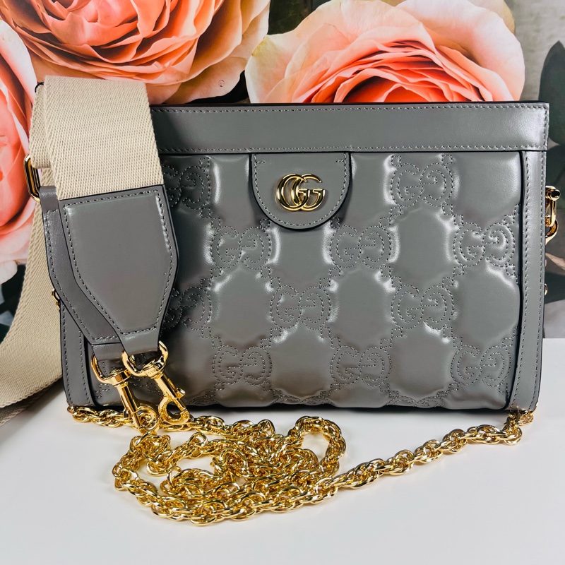 Gucci雙背帶夾子包-25