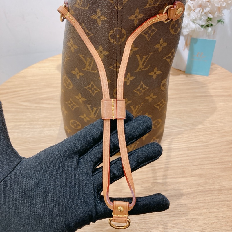 路易威登 經典老花 Neverfull MM 托特包-5
