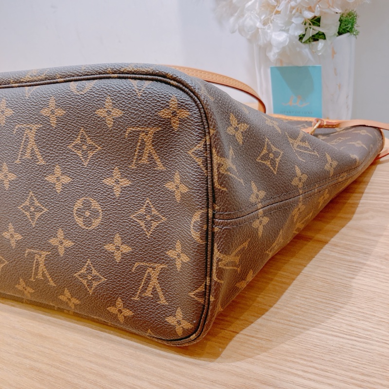 路易威登 經典老花 Neverfull MM 托特包-8