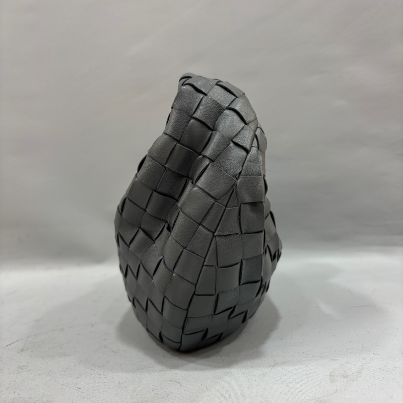 Bottega Veneta灰色小羊皮編織mini Jodie手提包-3