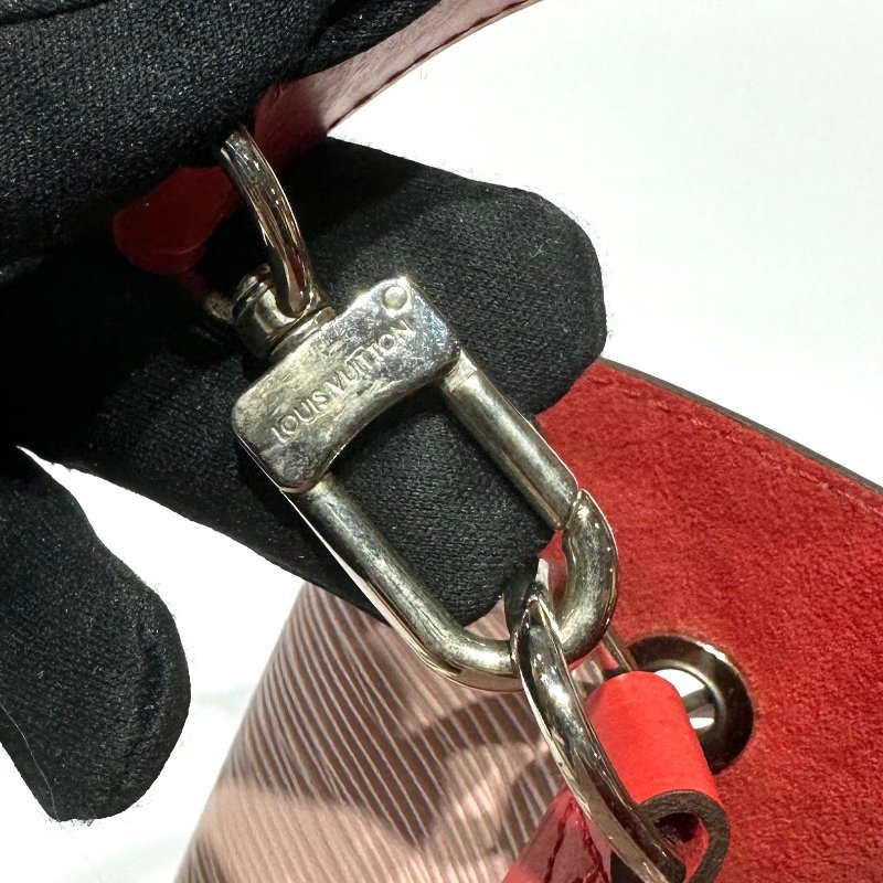【美收精品】LV 牛皮 EPI NEONOE 櫻花粉 香檳包 LV EPI 系列 粉色真皮水桶包 88-661-6