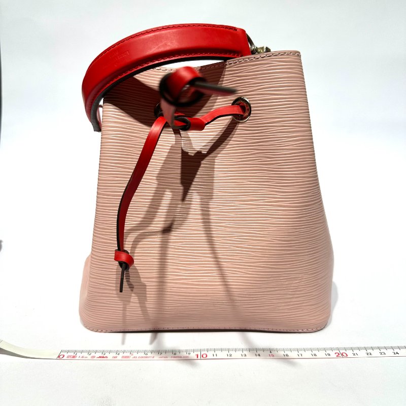 【美收精品】LV 牛皮 EPI NEONOE 櫻花粉 香檳包 LV EPI 系列 粉色真皮水桶包 88-661-9