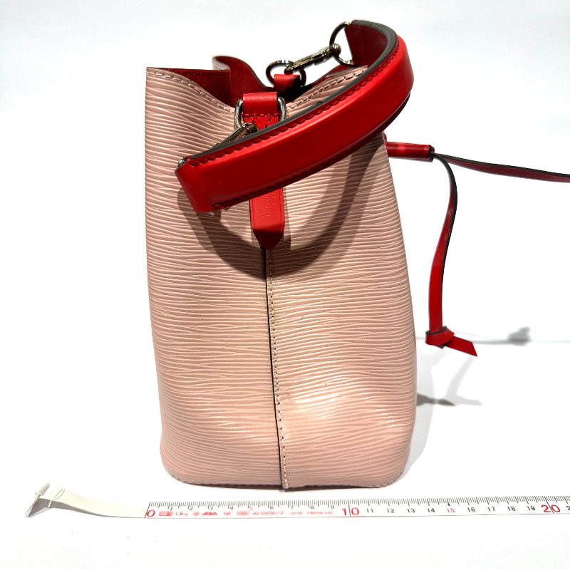 【美收精品】LV 牛皮 EPI NEONOE 櫻花粉 香檳包 LV EPI 系列 粉色真皮水桶包 88-661-10