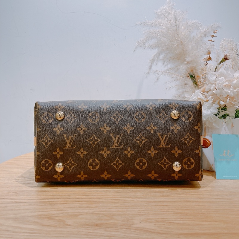 LOUIS VUITTON 路易威登經典花紋肩帶包包CARRYALL PM MONOGRAM CANVAS-4