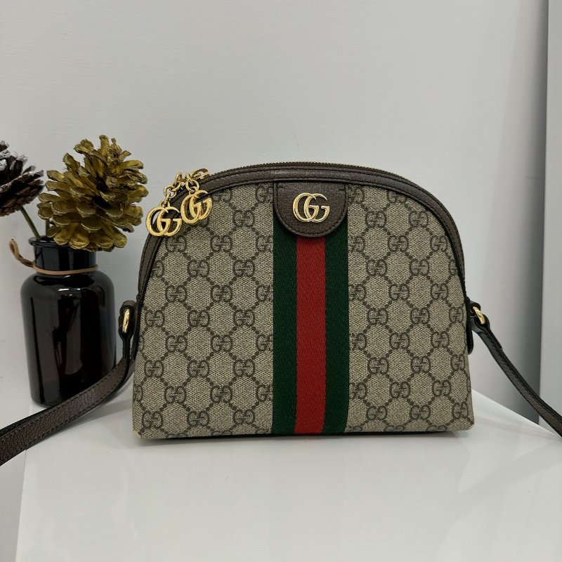 GUCCI Ophidia Supreme 綠紅綠貝殼包-0