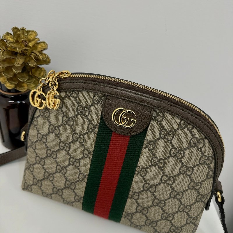 GUCCI Ophidia Supreme 綠紅綠貝殼包-1