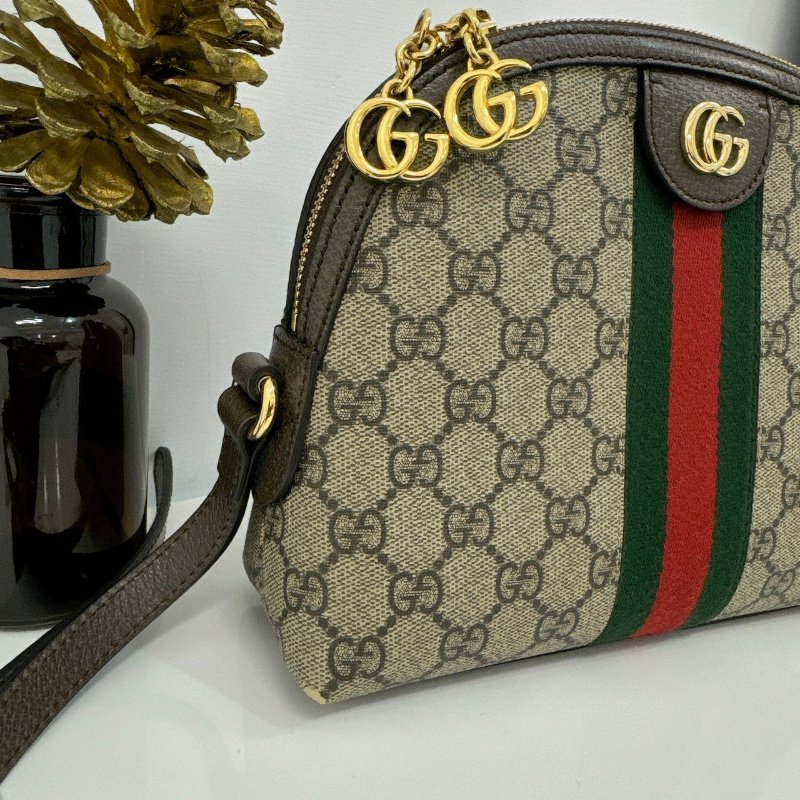 GUCCI Ophidia Supreme 綠紅綠貝殼包-2