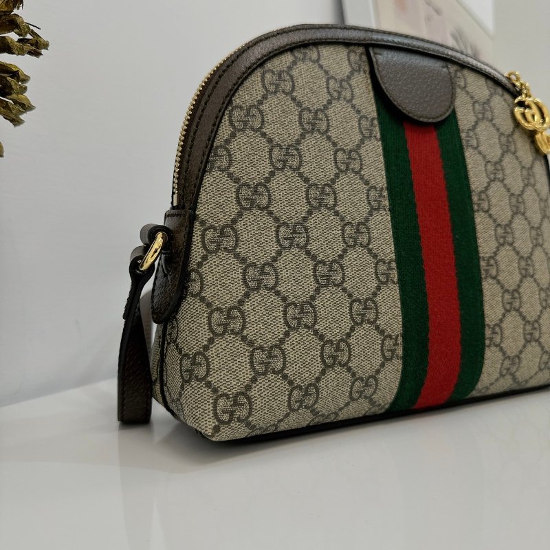 GUCCI Ophidia Supreme 綠紅綠貝殼包-5