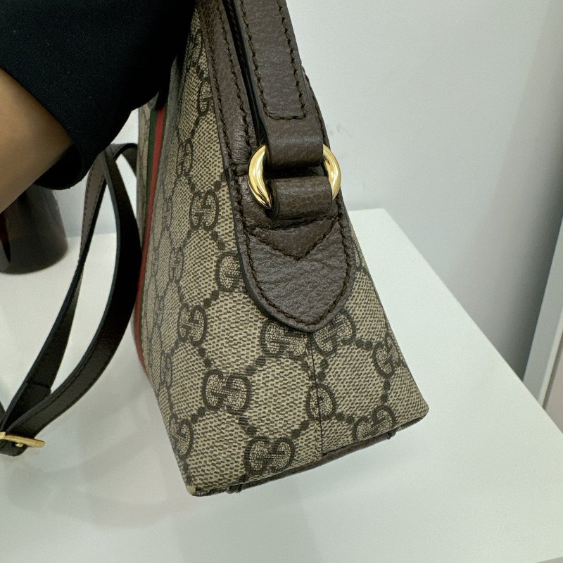 GUCCI Ophidia Supreme 綠紅綠貝殼包-7