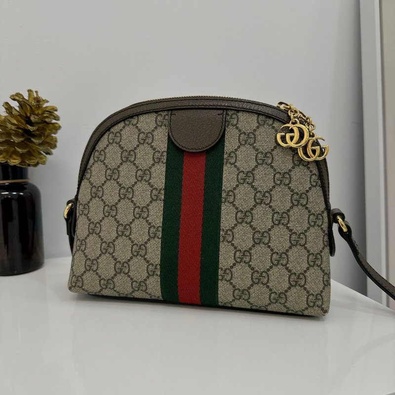 GUCCI Ophidia Supreme 綠紅綠貝殼包-9