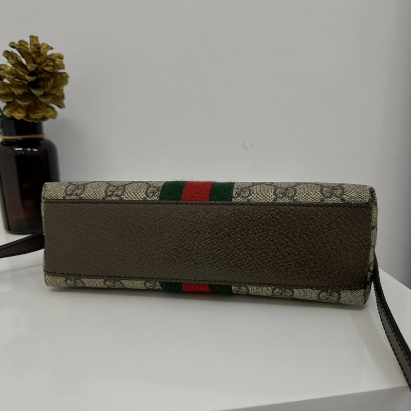 GUCCI Ophidia Supreme 綠紅綠貝殼包-10