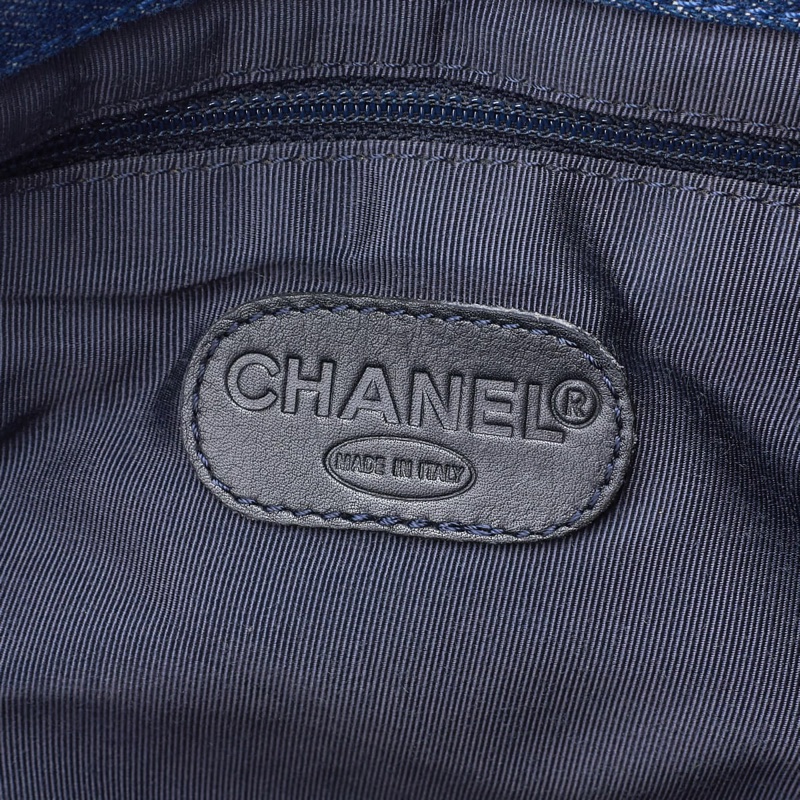 Chanel 牛仔布面手提包-13