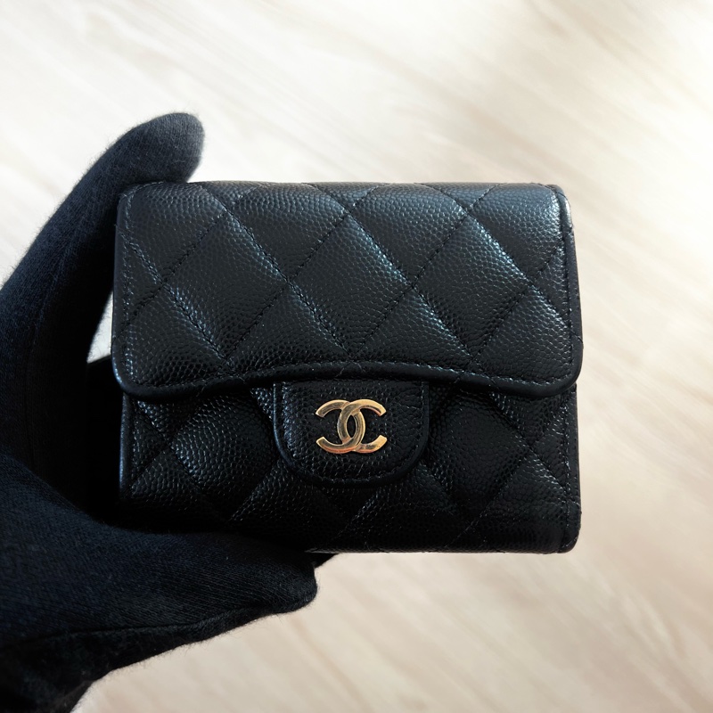 Chanel 荔枝金釦三折短夾 超級爆款❗️-3