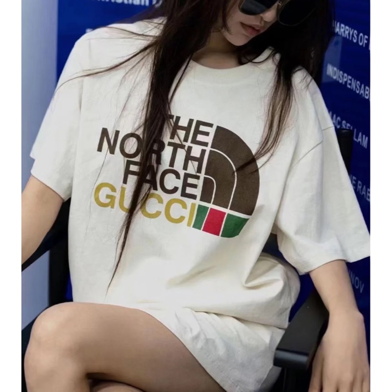 Gucci聯名the north face T恤-4