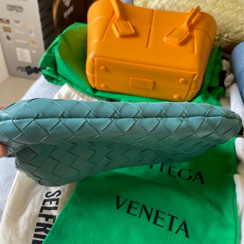 Bottega Veneta Mini Jodie 油畫藍 linoleum Intrecciato leather hobo bv-4