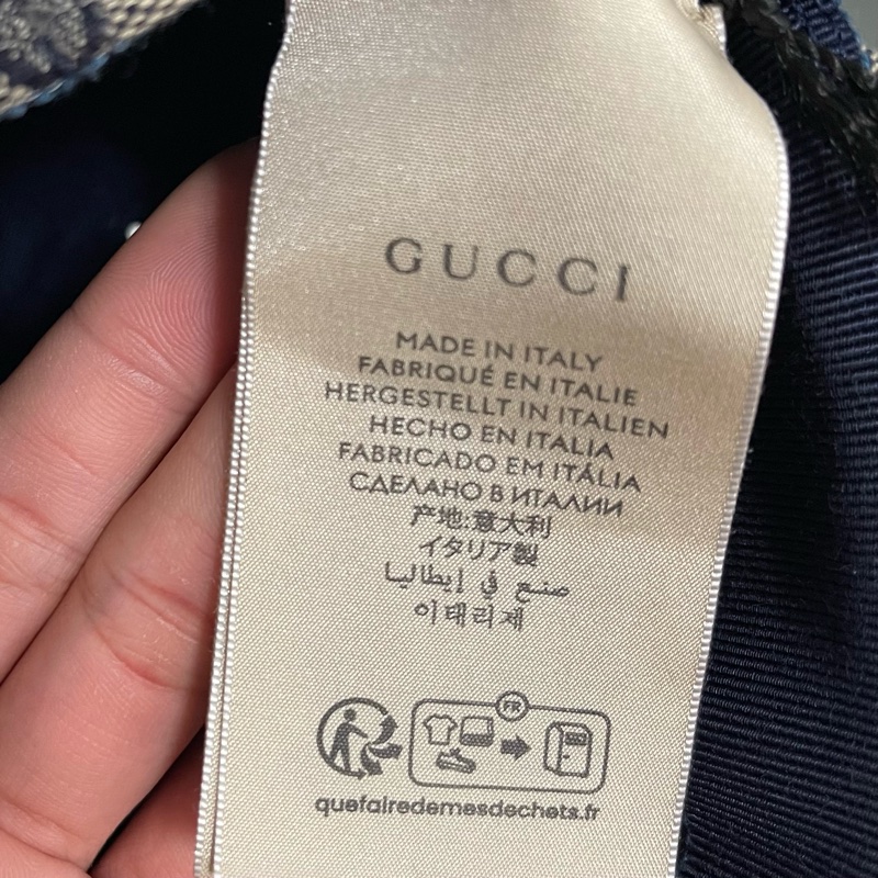 全新含吊牌 隨便賣 GUCCI 古馳 經典雙G緹花LOGO鬆緊款棒球帽 尺寸XL-8