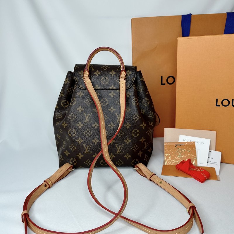 LV Montsouris PM老花雙肩背包-1