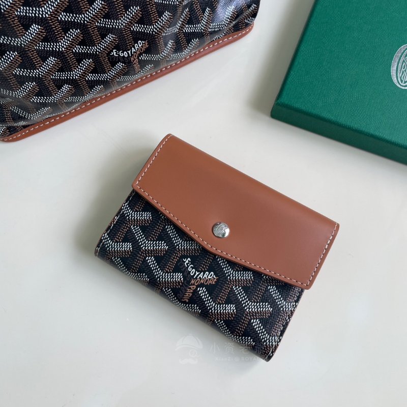 #已售 歡迎詢問# GOYARD 三折短夾 黑棕-0
