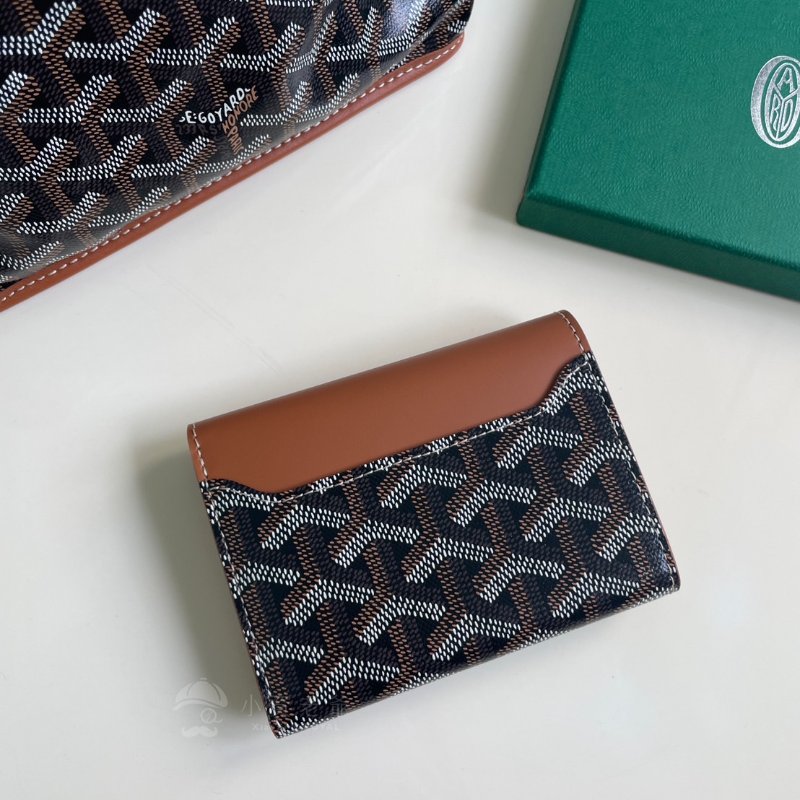 #已售 歡迎詢問# GOYARD 三折短夾 黑棕-1