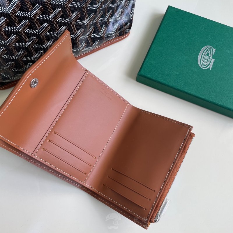 #已售 歡迎詢問# GOYARD 三折短夾 黑棕-2