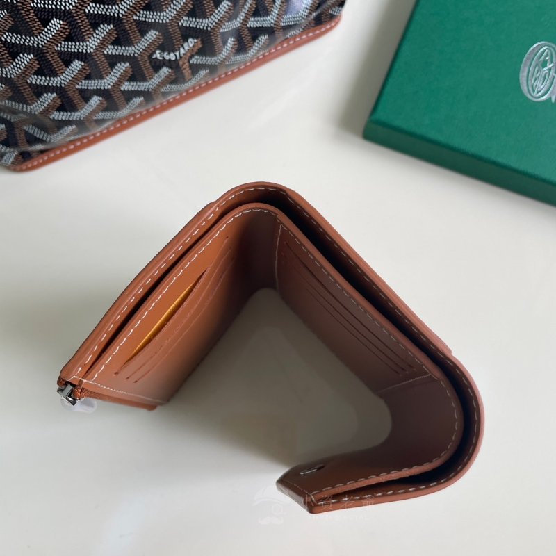 #已售 歡迎詢問# GOYARD 三折短夾 黑棕-3