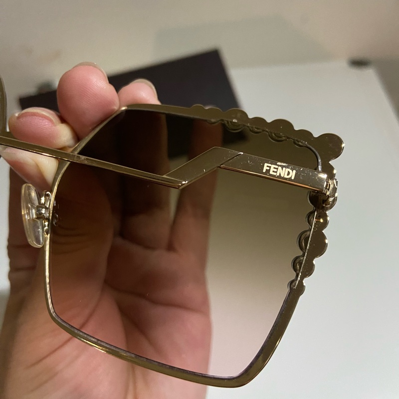 FENDI 廣告款 大方框 太陽眼鏡 (黑色)FF0259S-205-15