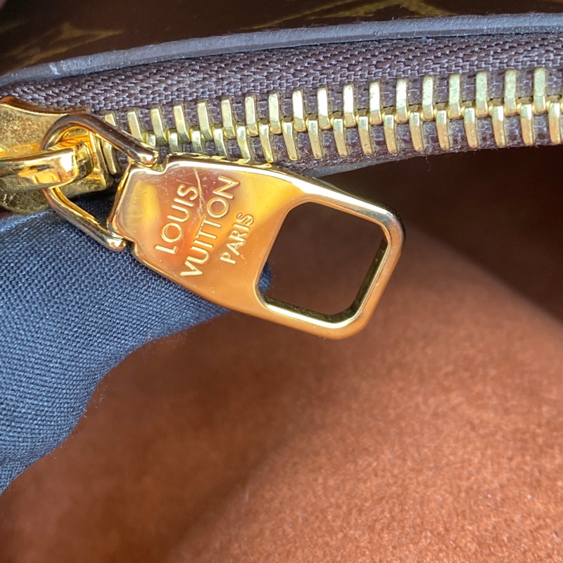 近新 Louis Vuitton LV M44887焦糖色新款Neonoe 經典花紋肩斜兩用水桶包-13