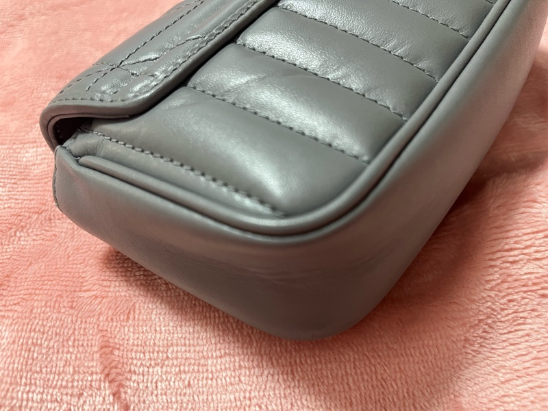 GUCCI GG Marmont Super Mini 超級迷你 肩背包 灰/銀色-20