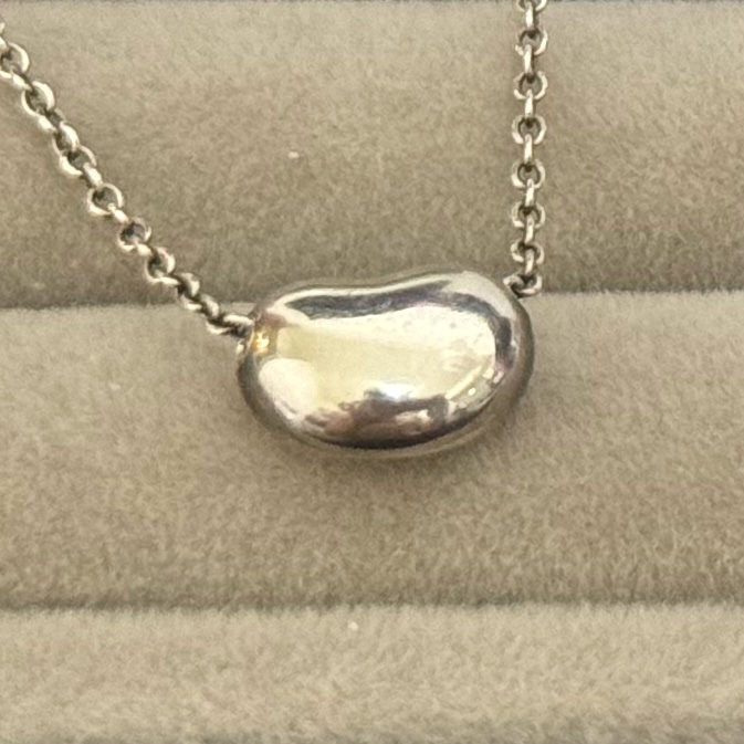 Tiffany小號相思豆純銀項鍊-9