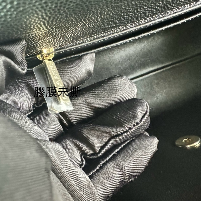 香奈兒 Chanel  24P春夏小球紋  手柄Kelly盒子  手提包  肩背包  斜背包黑色金釦-27