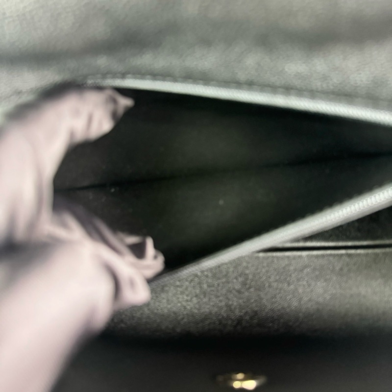 香奈兒 Chanel  24P春夏小球紋  手柄Kelly盒子  手提包  肩背包  斜背包黑色金釦-29