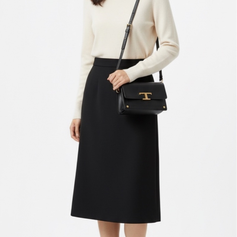 近全新-Tod’s肩背風琴包，無敵大空間專櫃正夯-7