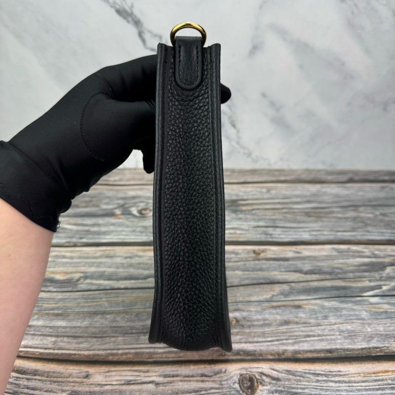 #HERMES Mini Evelyne 16 黑色金扣-7