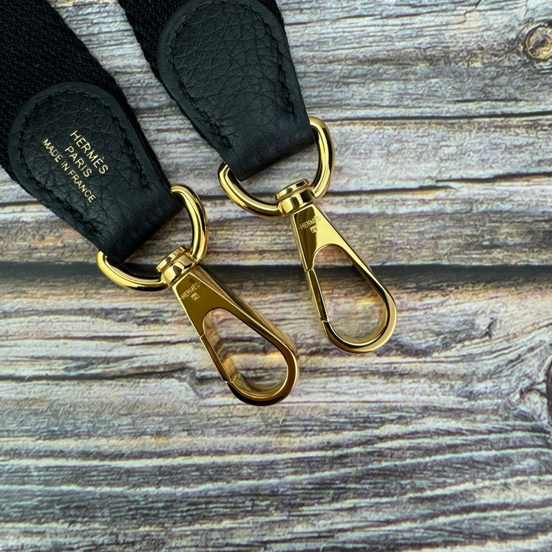 #HERMES Mini Evelyne 16 黑色金扣-13