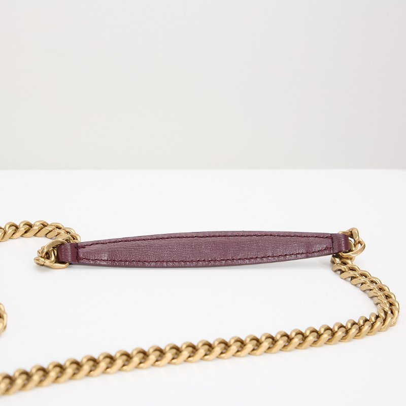 Ysl sunset 日落包/酒紅色中號-18