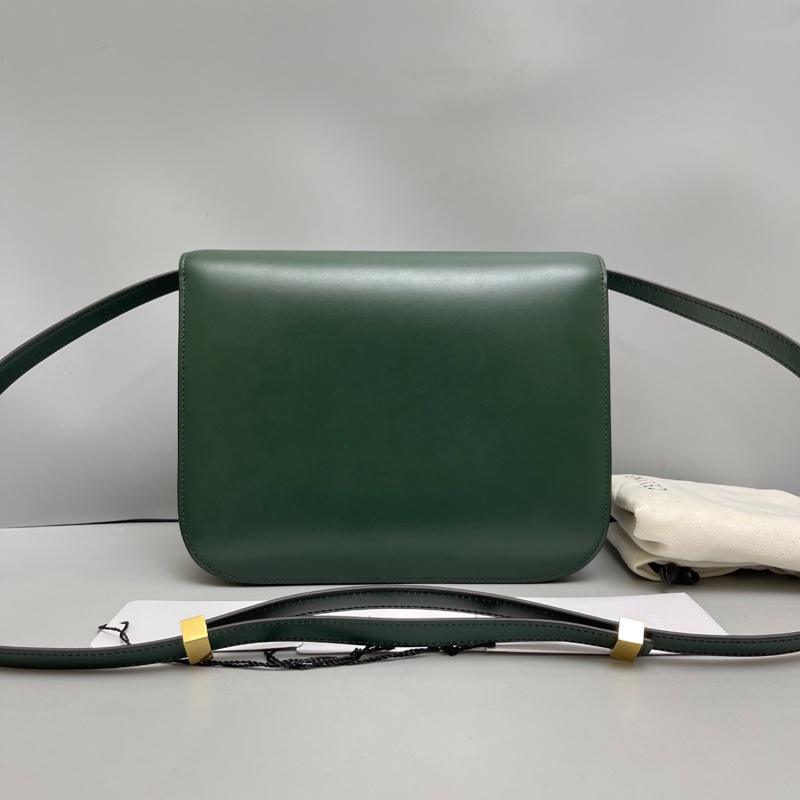 Celine Classic Teen Box墨綠色豆腐包-1