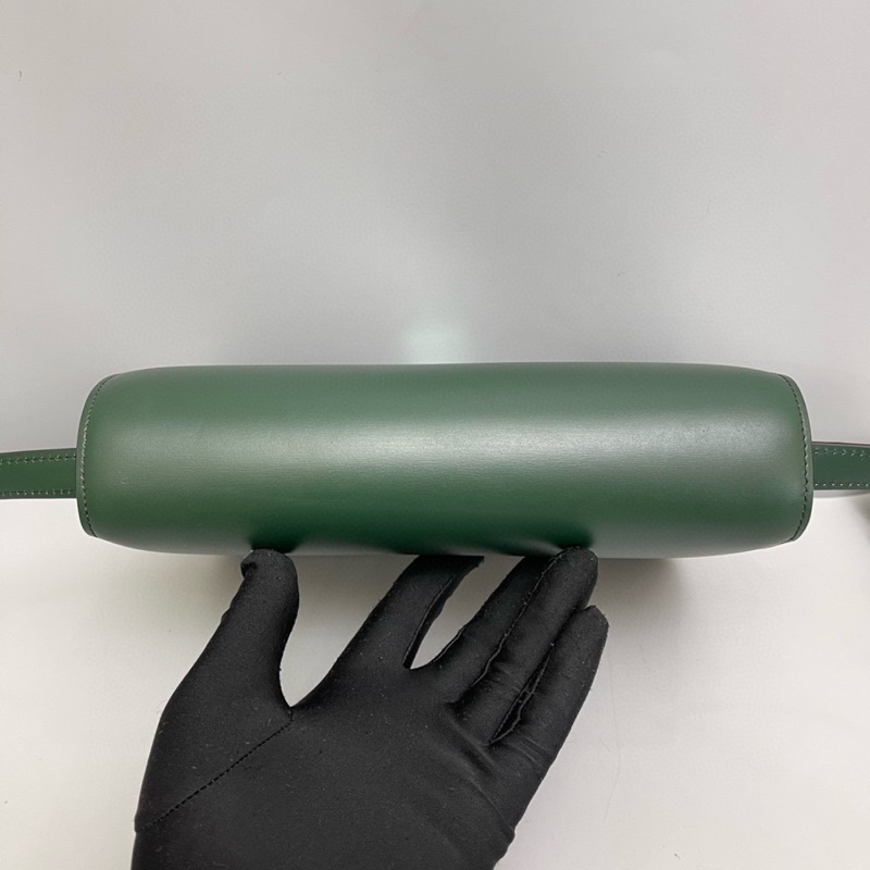 Celine Classic Teen Box墨綠色豆腐包-6