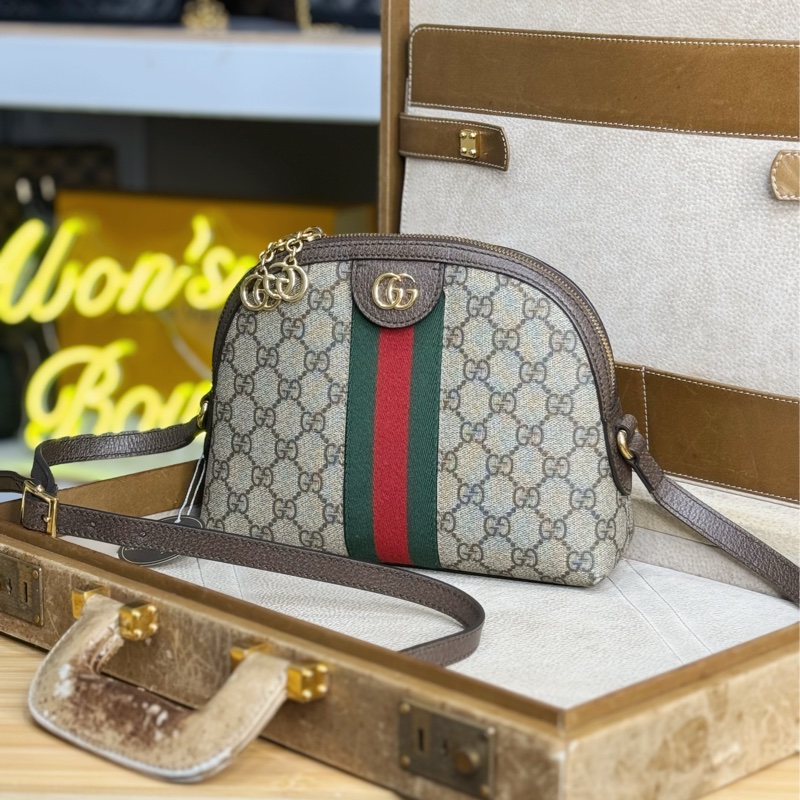 GUCCI Ophidia GG supreme 貝殼包/斜背包🤎近年爆款-0