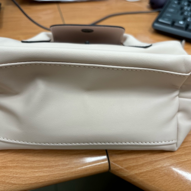 LONGCHAMP LE MINI PLIAGE CUIR系列小羊皮短把兩用水餃包(迷你/櫻花粉)-7