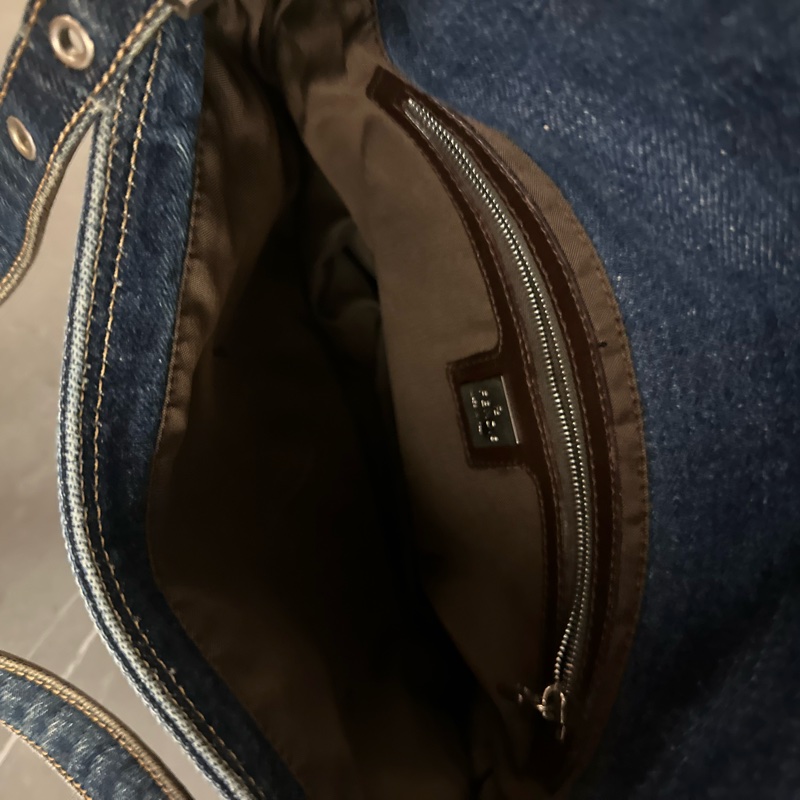 Fendi 少有 牛仔袋/ 肩背包 / 手提包/ lv-7