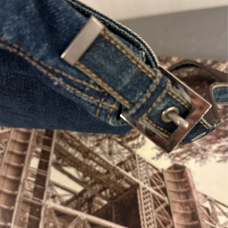 Fendi 少有 牛仔袋/ 肩背包 / 手提包/ lv-12